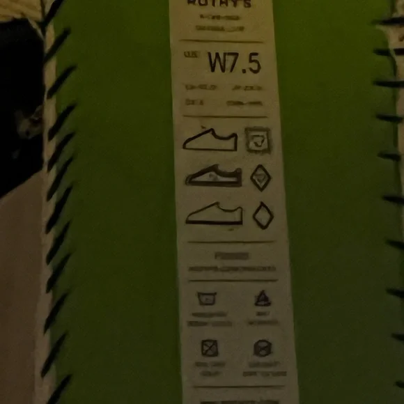 Rothys The High Top Hudson Cream White Womens White Blue Size 7.5 High Top Shoes - Picture 10 of 11